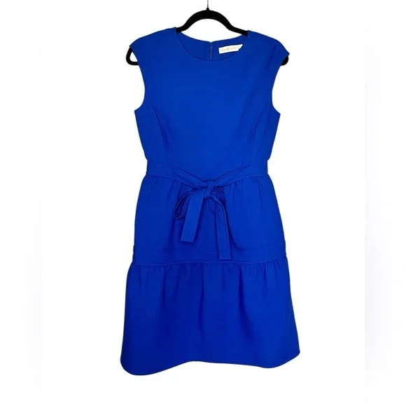 TORY BURCH Jane Dress in Blue Dahlia Size 2 - Picture 3 of 8